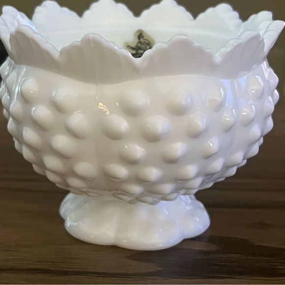 Vtg Fenton Hobnail Candle Holder - Picture 2 of 11